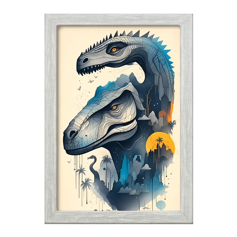 تابلو خندالو طرح دایناسور (Dino) کد F13781