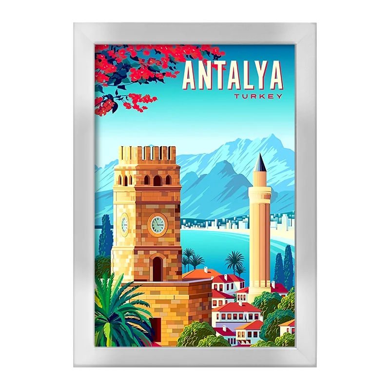 تابلو خندالو طرح آنتالیا (Antalya) کد F6313