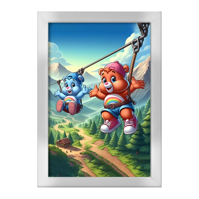 تابلو خندالو طرح خرس های مهربون کد F11662