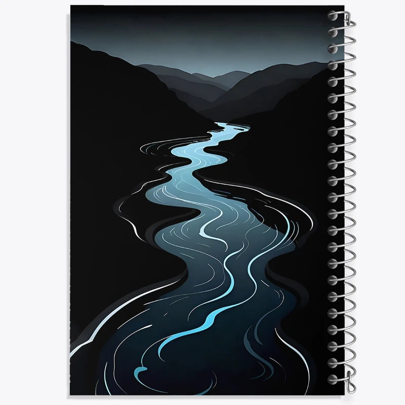 دفتر شطرنجی 50 برگ خندالو طرح رودخانه کد F12876