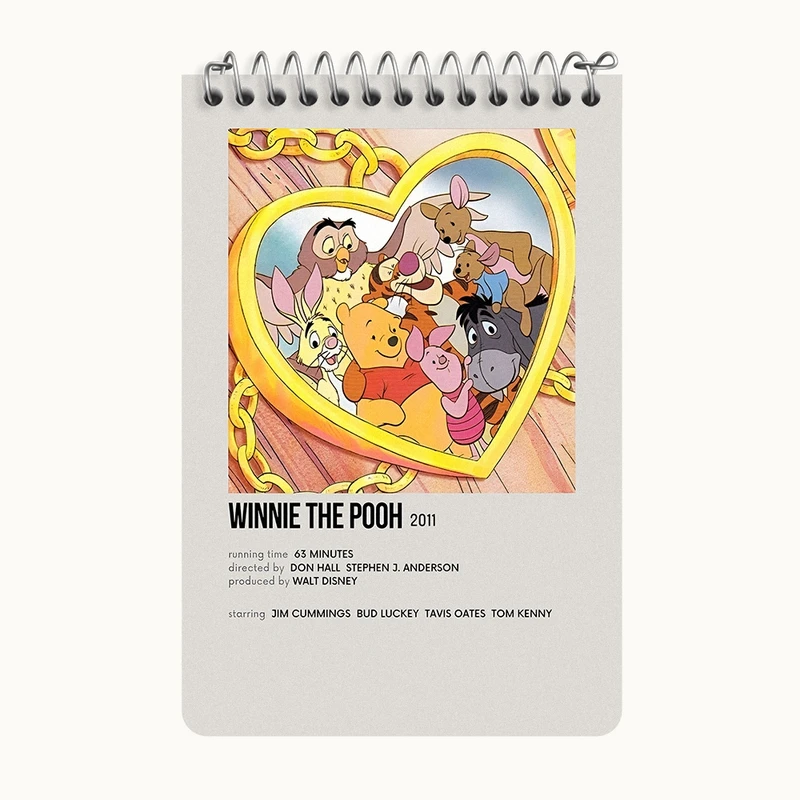 دفتر یادداشت 50 برگ خندالو طرح وینی پو (Pooh) کد F13125