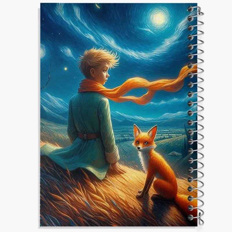 دفتر طراحی 50 برگ خندالو طرح شازده کوچولو کد N1791