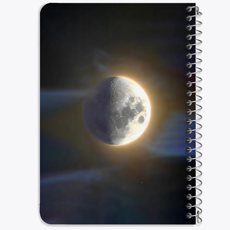 دفتر یادداشت 50 برگ خندالو طرح ماه (Moon) کد 38077
