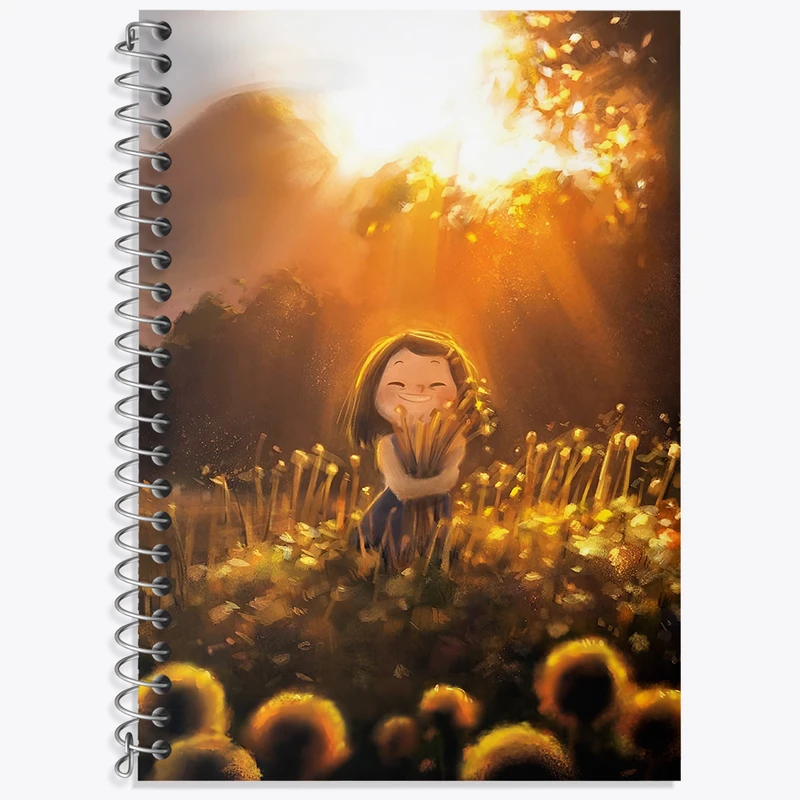 دفتر زبان دوخط 50 برگ خندالو طرح دخترانه کد N6159