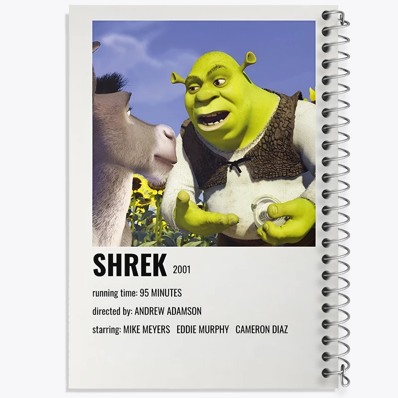 دفتر لیست خرید 50 برگ خندالو طرح شرک (Shrek) کد F13230