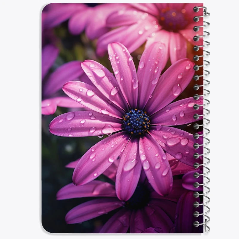 دفتر یادداشت 50 برگ خندالو طرح گل (Flower) کد F2647