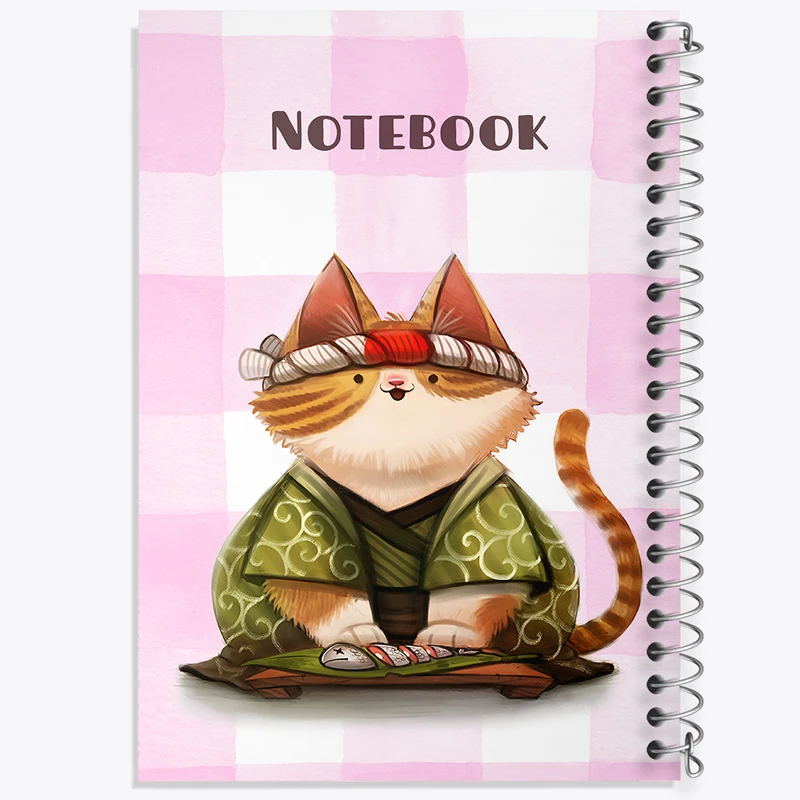 دفتر نقاشی 50 برگ خندالو طرح گربه ژاپنی کد N6551