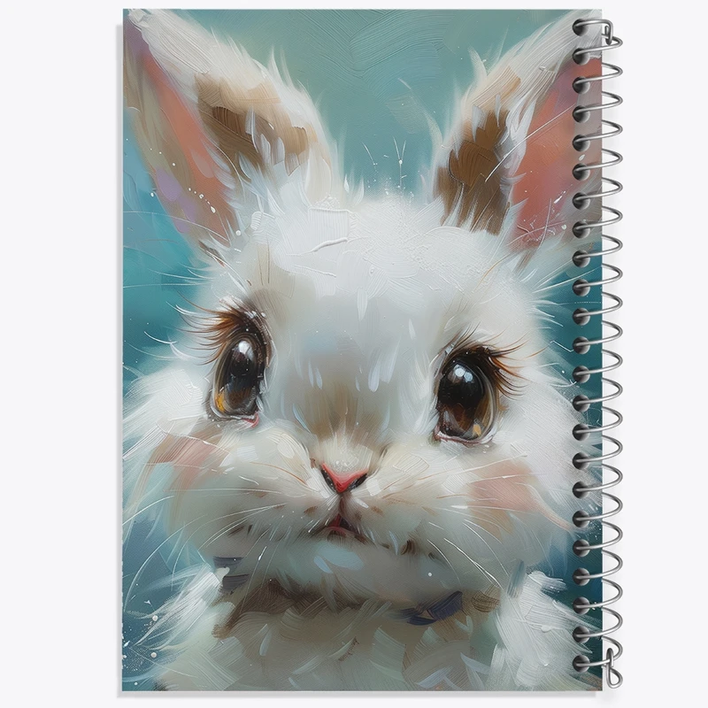 دفتر طراحی 50 برگ خندالو طرح خرگوش کیوت کد N5097