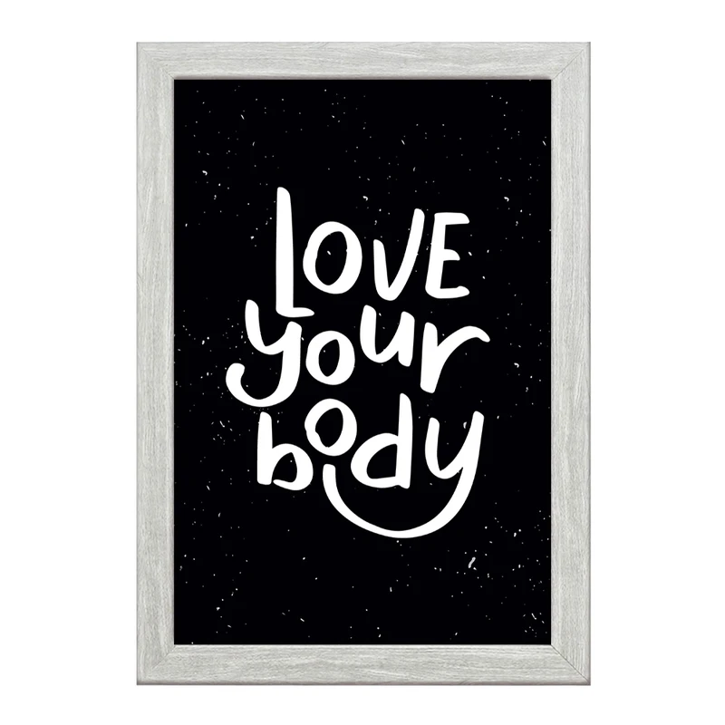 تابلو خندالو طرح Love Your Body کد F1057
