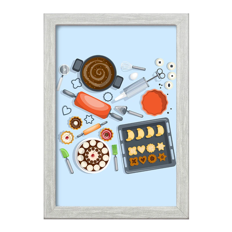 تابلو خندالو طرح کیک و شیرینی پزی کد 36665