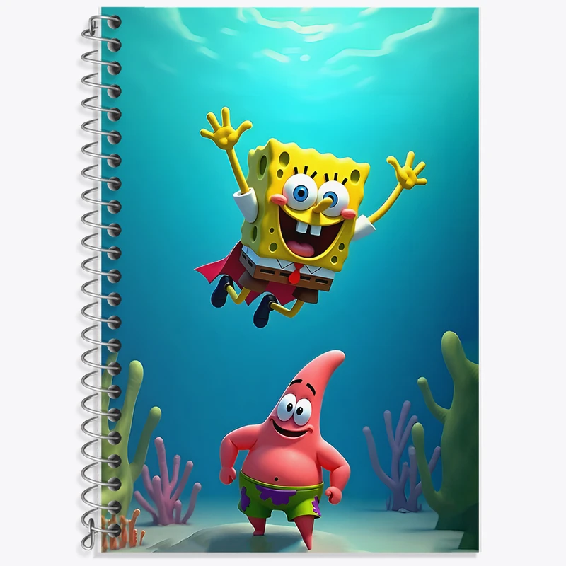 دفتر نت موسیقی 50 برگ خندالو طرح باب اسفنجی کد F11716