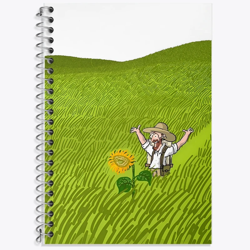 دفتر لغت 50 برگ خندالو طرح ونسان ونگوگ کد F8793