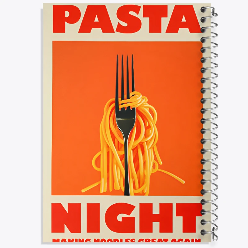 دفتر نقاشی 50 برگ خندالو طرح پاستا (Pasta) کد F14145