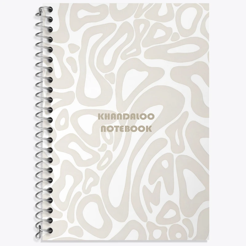 دفتر زبان 50 برگ خندالو مدل سه خط طرح مدرن کد N8575