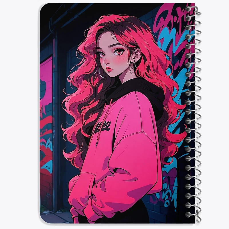 دفتر یادداشت 50 برگ خندالو طرح دخترانه کد F2935