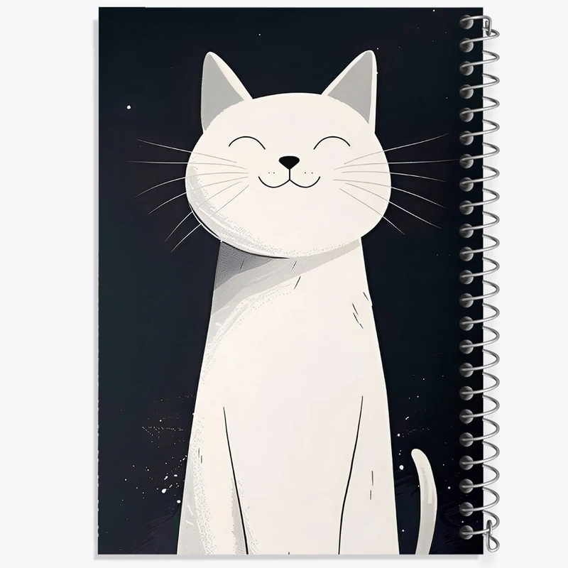 دفتر نقاشی 50 برگ خندالو طرح گربه خوشحال کد N6252