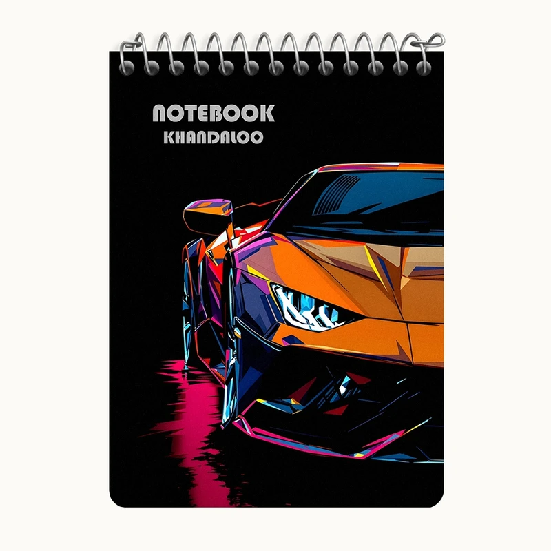 دفتر یادداشت 50 برگ خندالو طرح لامبورگینی (Lamborghini) کد N7535