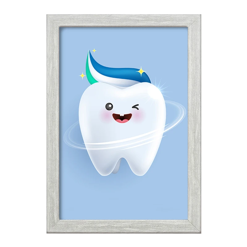تابلو خندالو طرح دندان و دندان پزشکی کودکانه کد 36703