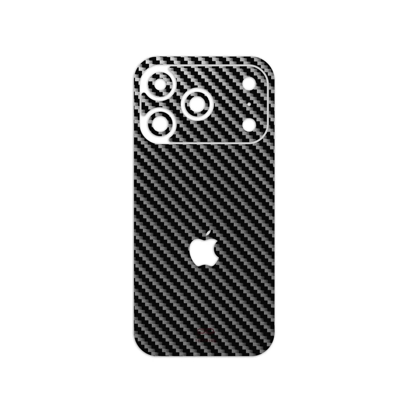 برچسب پوششی ماهوت مدل Glossy-Silver-Fiber مناسب برای گوشی موبایل اپل iPhone 17 Pro