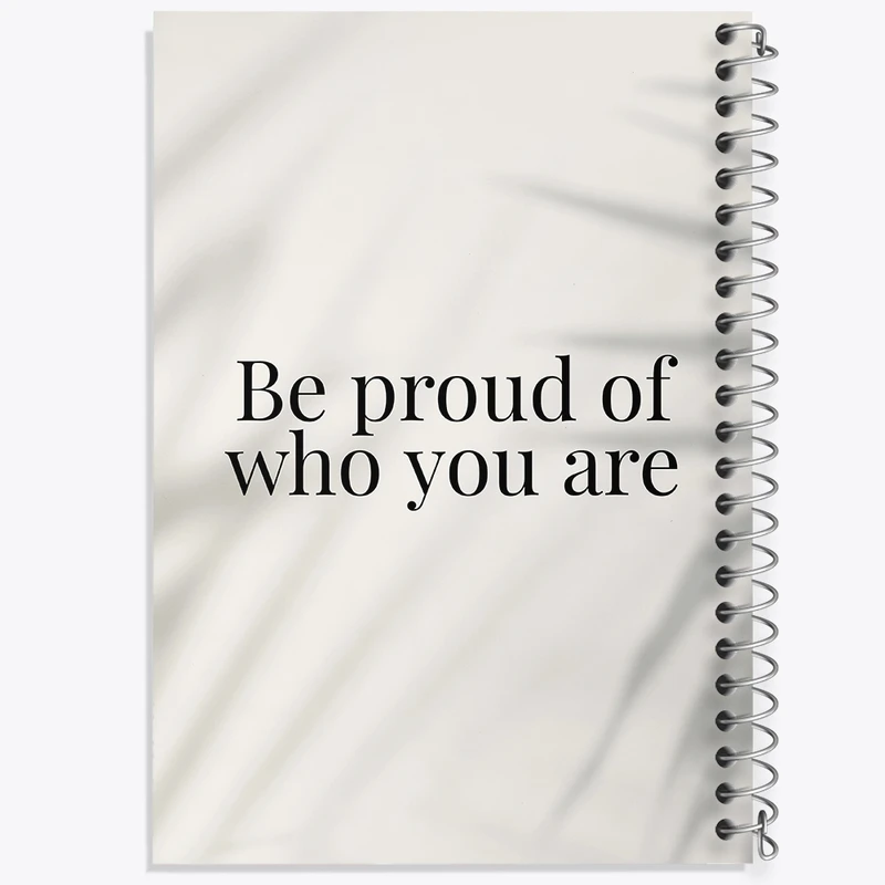 دفتر طراحی 50 برگ خندالو طرح Be Proud Of Who You Are کد N2301
