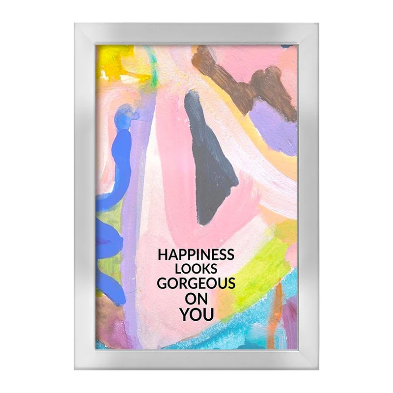 تابلو خندالو طرح Happiness Looks Gorgeous On You کد F11542