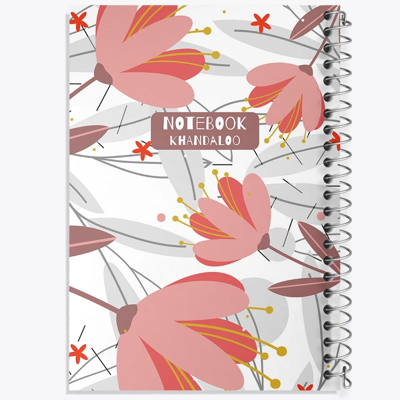 دفتر طراحی 50 برگ خندالو طرح گل گلی کد N1184