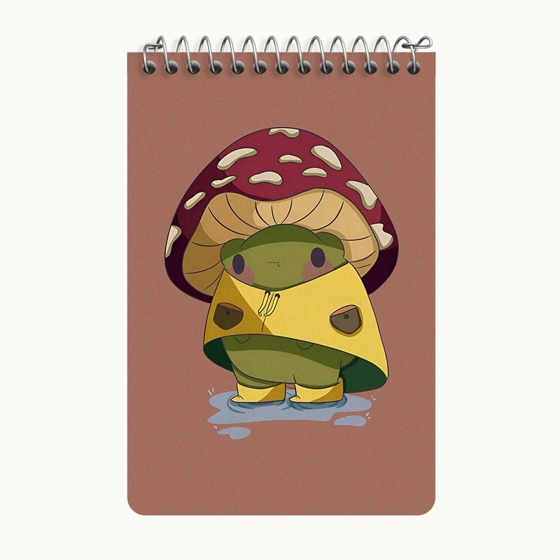 دفتر یادداشت 50 برگ خندالو طرح قورباغه کد F6144