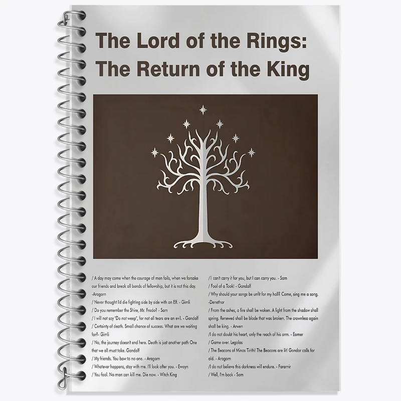 دفتر لغت 50 برگ خندالو طرح ارباب حلقه ها (The Lord of the Rings) کد F13834