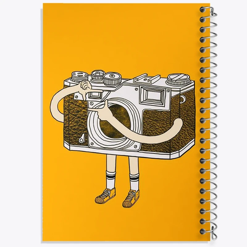 دفتر طراحی 50 برگ خندالو طرح دوربین  کد 1702