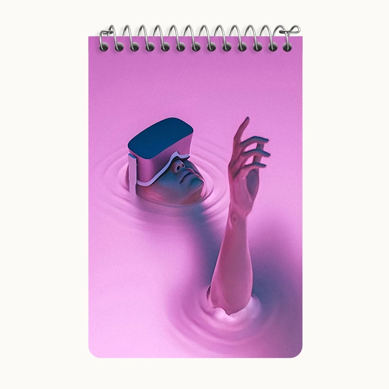 دفتر یادداشت 50 برگ خندالو طرح آینده کد F9660