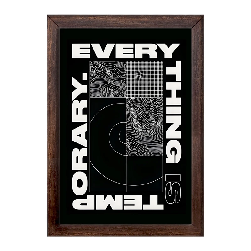 تابلو خندالو طرح Every Thing Is Temporary کد F10656