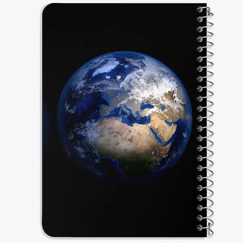 دفتر یادداشت 50 برگ خندالو طرح سیاره زمین کد 25351