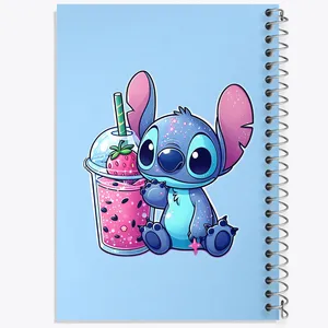 دفتر مشق 100 برگ خندالو طرح استیچ کد F3329