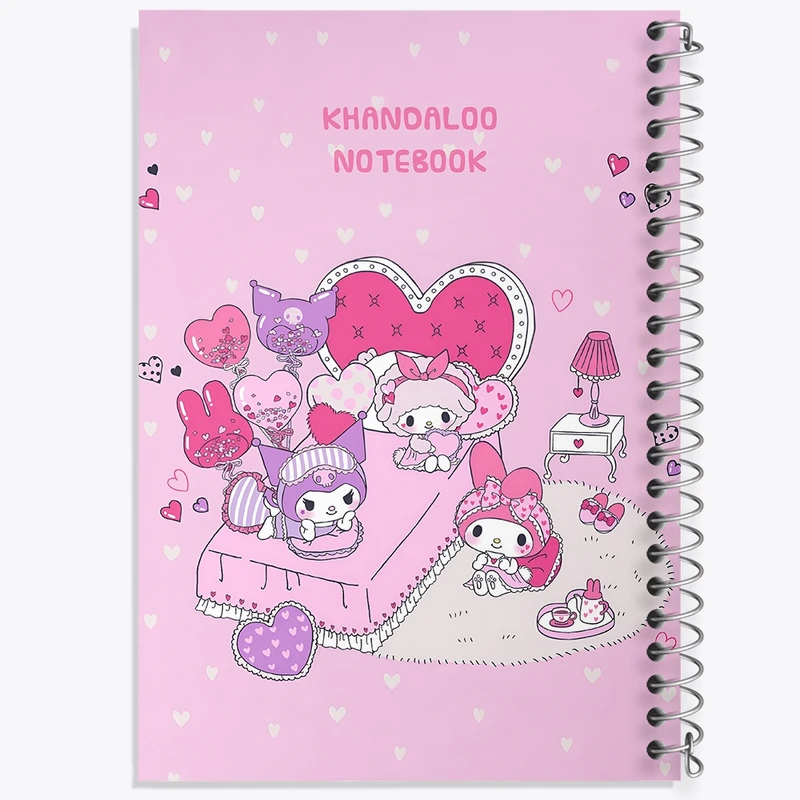 دفتر ژورنال نویسی 50 برگ خندالو مدل نقطه ای طرح کرومی و مای ملودی کد N9038