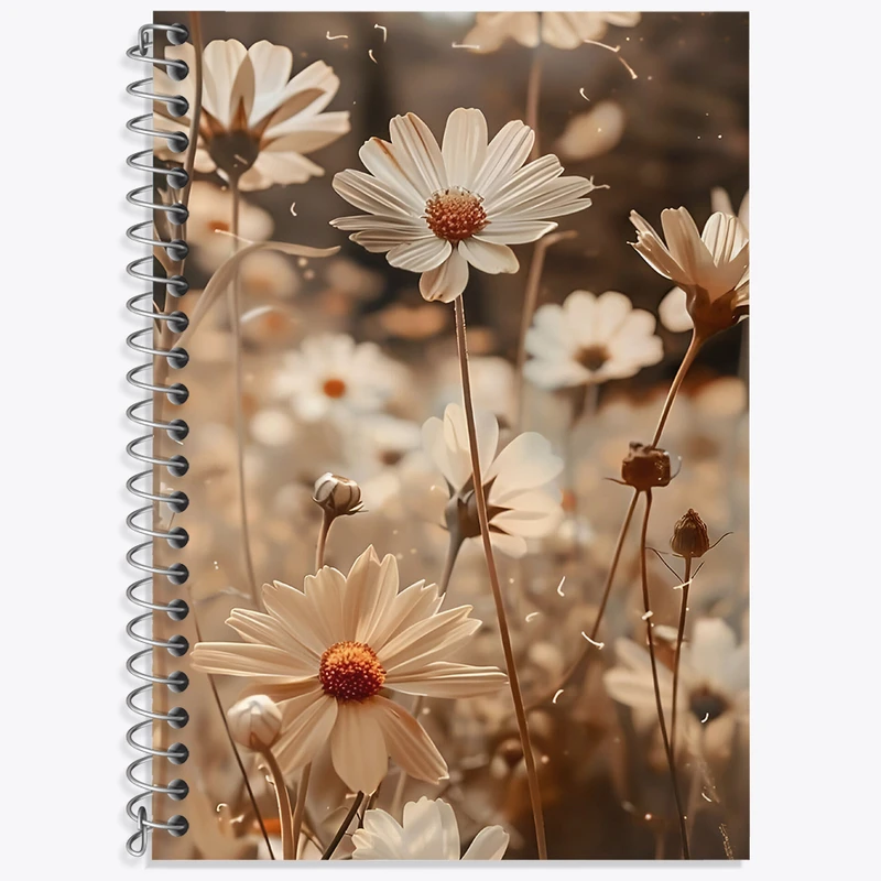 دفتر نت موسیقی 50 برگ خندالو طرح گل بابونه کد F3909