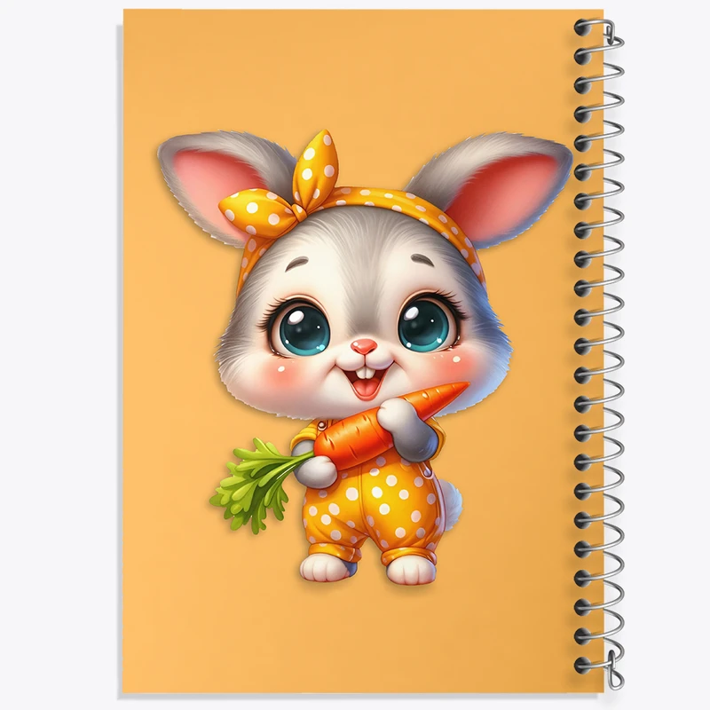 دفتر مشق 100 برگ خندالو طرح خرگوش کیوت کد F3614