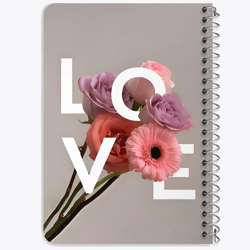 دفتر یادداشت 50 برگ خندالو طرح Love کد F9501