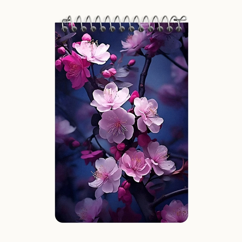 دفتر یادداشت 50 برگ خندالو طرح گل کد F5248