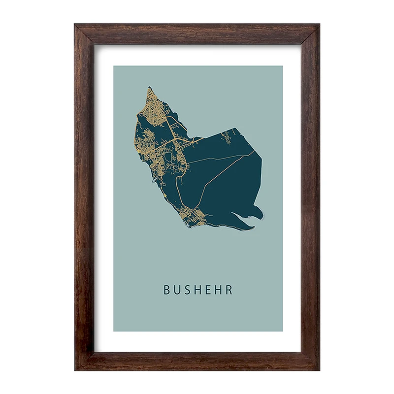 تابلو خندالو طرح نقشه بوشهر کد F11966