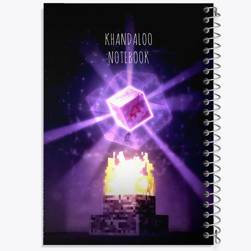 دفتر شطرنجی 50 برگ خندالو طرح بازی ماینکرافت (Minecraft) کد N8760