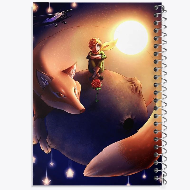 دفتر طراحی 50 برگ خندالو طرح شازده کوچولو کد 25802