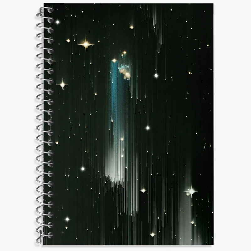 دفتر زبان 50 برگ خندالو مدل سه خط طرح آسمان و ستاره کد N6795