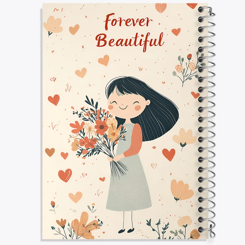 دفتر نقاشی 50 برگ خندالو طرح دخترانه فانتزی کد N7357