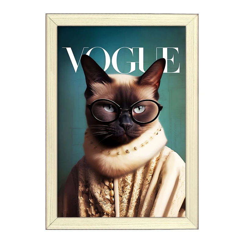 تابلو خندالو طرح گربه کد F10848