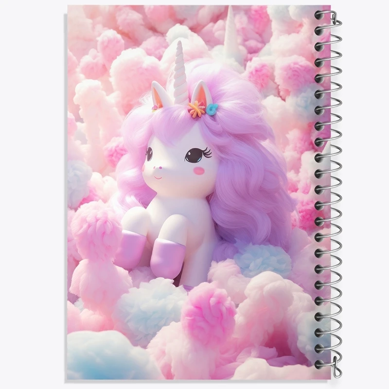 دفتر طراحی 50 برگ خندالو طرح اسب تک شاخ کد F2714