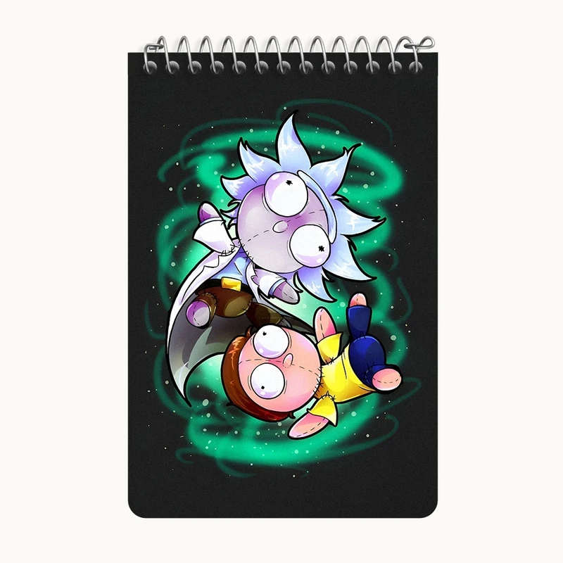 دفتر یادداشت 50 برگ خندالو طرح ریک و مورتی (Rick and Morty) کد F4929