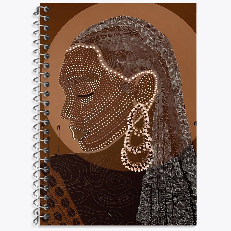 دفتر نت موسیقی 50 برگ خندالو طرح زن آفریقایی کد F4797