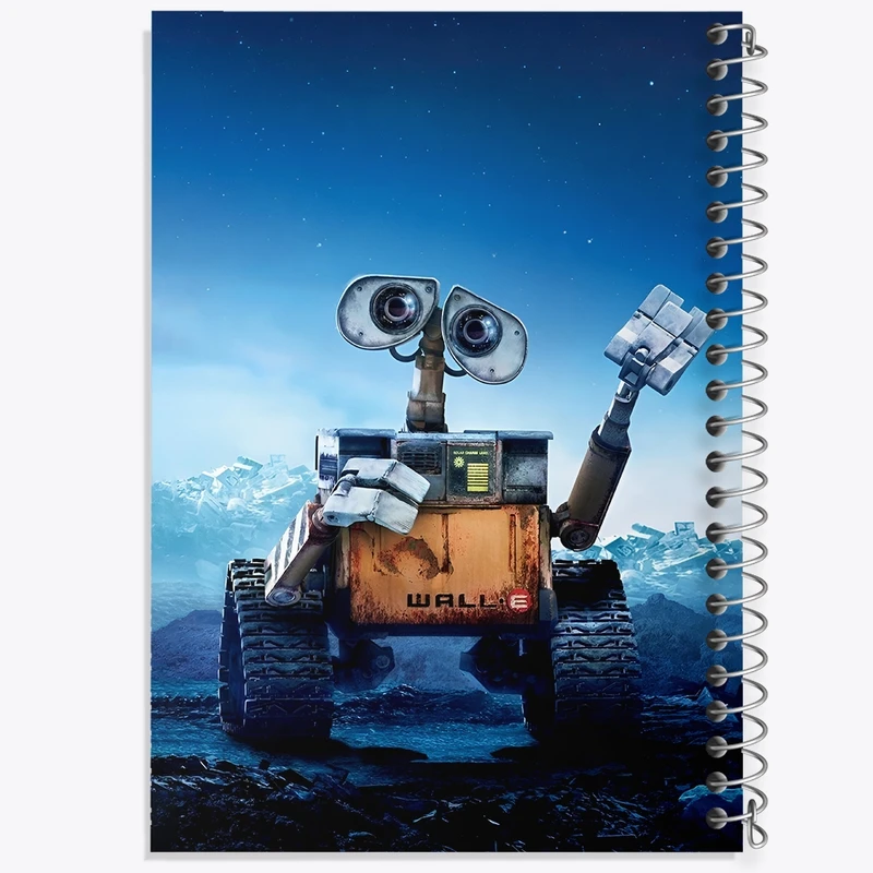 دفتر ژورنال نویسی 50 برگ خندالو مدل نقطه ای طرح وال ای (wall-E) کد F3408