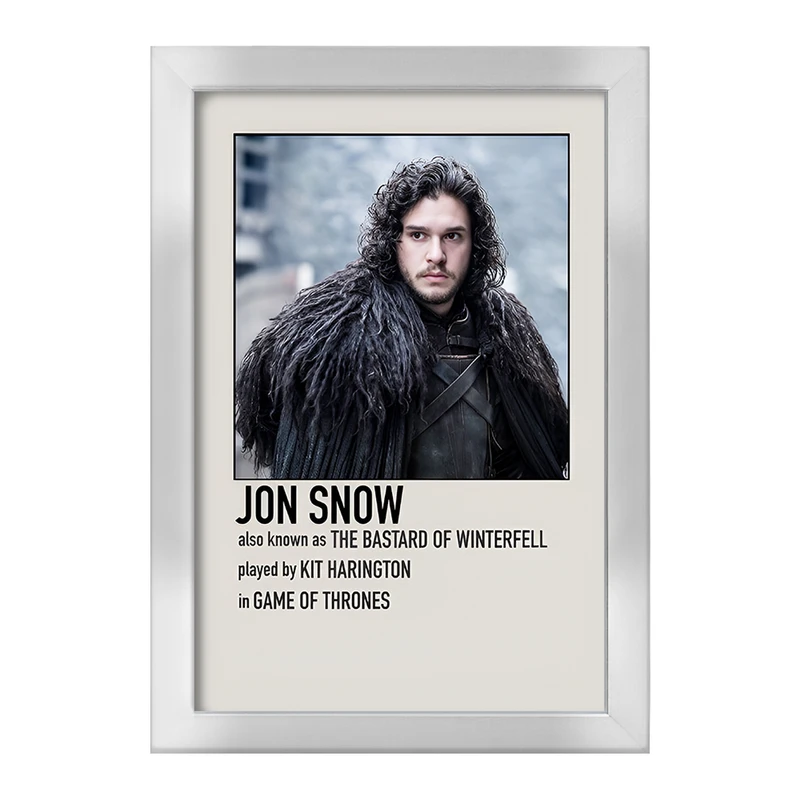 تابلو خندالو طرح جان اسنو (Jon Snow) کد F13378