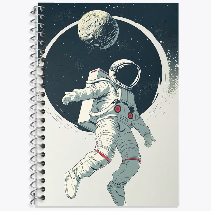 دفتر لغت 50 برگ خندالو طرح فضانورد کد F10085